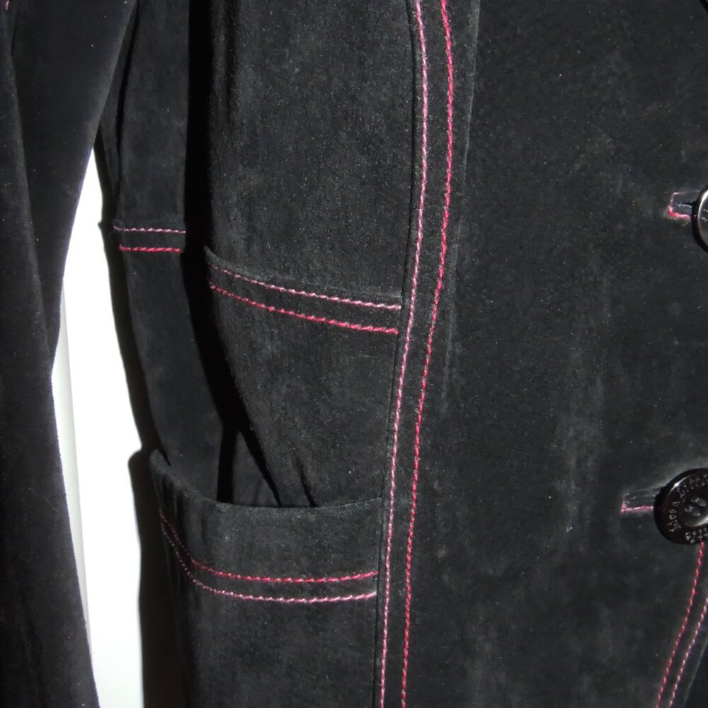 Suede, leather coat - Picture 3 of 9